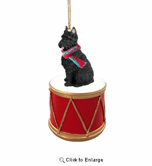 Little Drummer Bouvier des Flandres Christmas Ornament