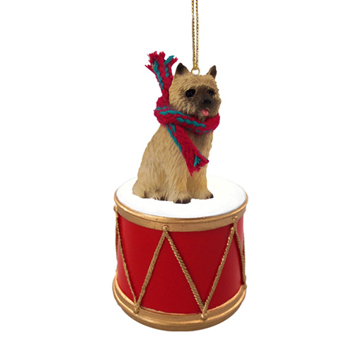 Little Drummer Cairn Terrier Christmas Ornament