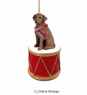 Little Drummer Chesapeake Bay Retriever Christmas Ornament
