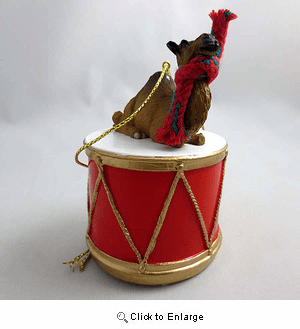 Little Drummer Dromedary Camel Christmas Ornament