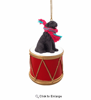Little Drummer Newfoundland Christmas Ornament