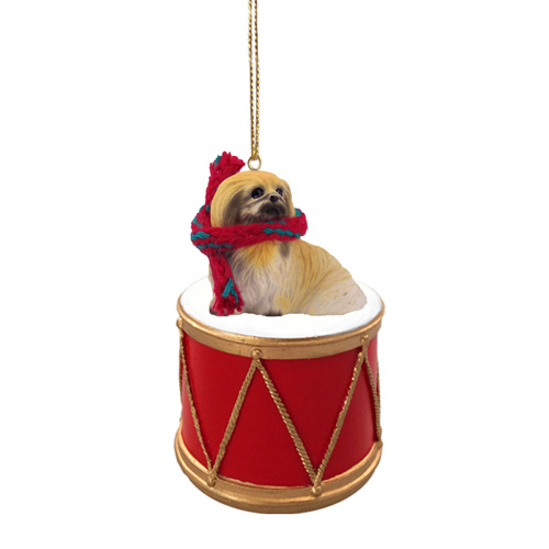 Little Drummer Pekingese Christmas Ornament