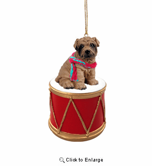 Little Drummer Shar Pei Christmas Ornament
