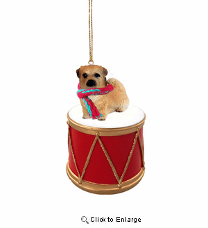 Little Drummer Tibetan Spaniel Christmas Ornament