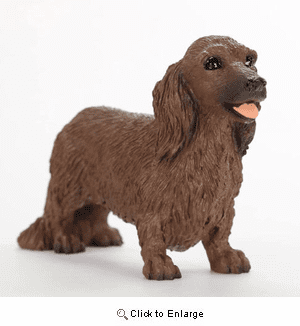 Longhaired Dachshund Figurine