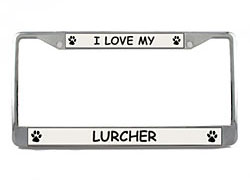 Lurcher License Plate Frame