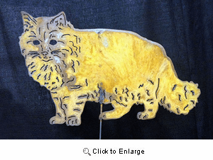 Maine Coon Cat Garden Stake