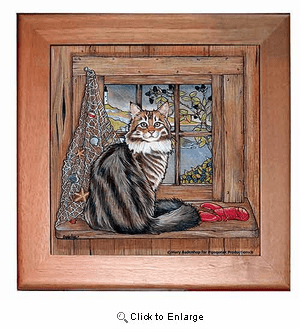 Maine Coon Cat Trivet