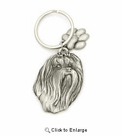 Maltese Keychain Pewter
