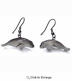 Manatee Earrings True to Life