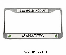 Manatee License Plate Frame