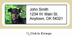 Manchester Terrier Address Labels