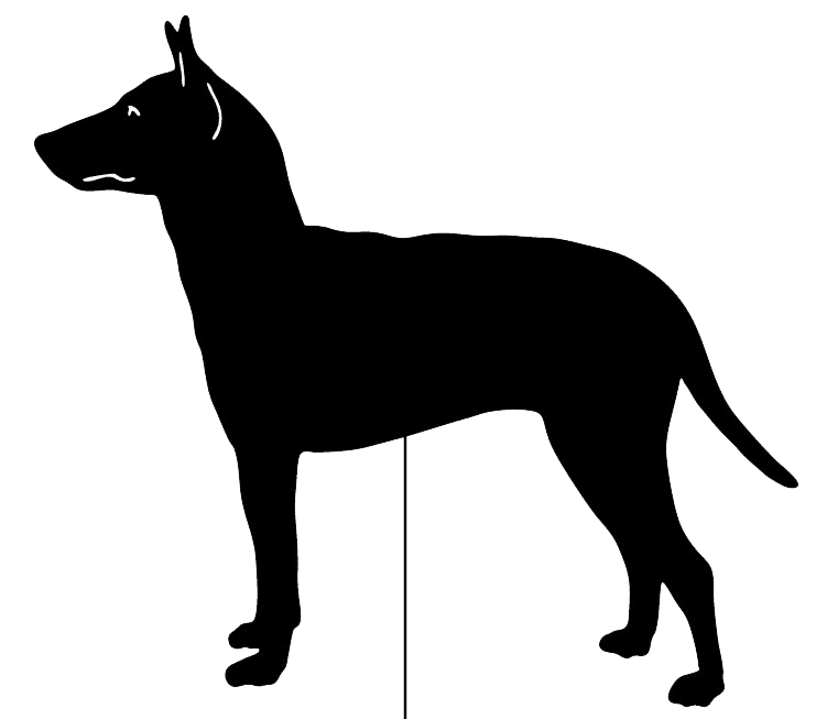 Manchester Terrier Garden Stake