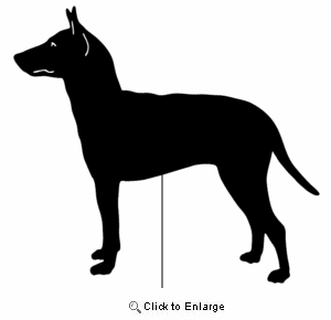 Manchester Terrier Garden Stake