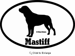 Mastiff Bumper Sticker Euro
