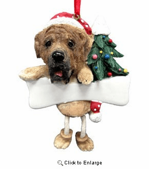 Mastiff Christmas Tree Ornament - Personalize