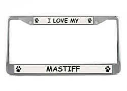 Mastiff License Plate Frame