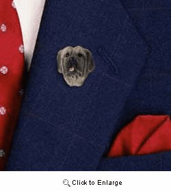 Mastiff Pin Hand Painted Resin