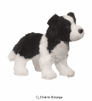 "Meadow"  Border Collie Plush 5" by Douglas Toy
