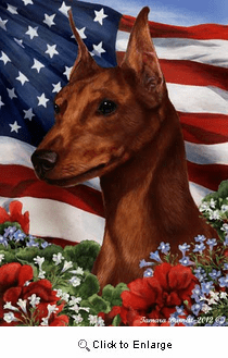 Min Pin House Flag Red Cropped