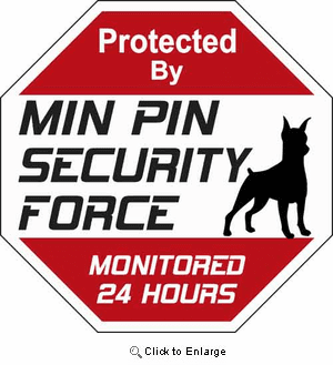 Min Pin Security Force Sign