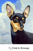 Miniature Pinscher Garden Flag