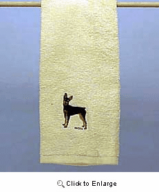 Miniature Pinscher Hand Towel