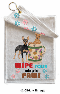Miniature Pinscher Paw Wipe Towel