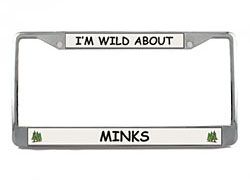 Mink License Plate Frame