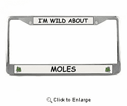 Mole License Plate Frame