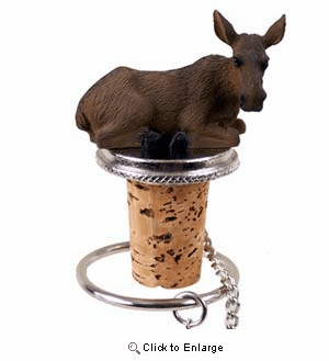 Moose Bottle Stopper