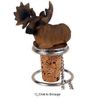 Moose Bottle Stopper (Bull)