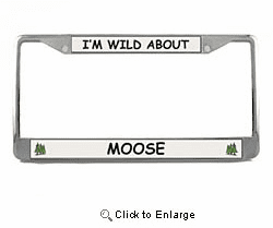 Moose License Plate Frame