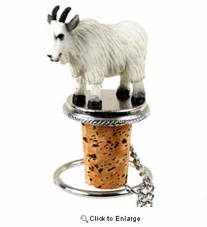 Mountain Goat Bottle Stopper