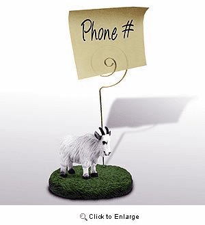Mountain Goat Note Holder