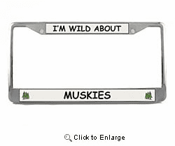 Muskie License Plate Frame
