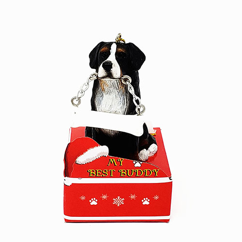 My Best Buddy Bernese Mountain Dog Christmas Ornament