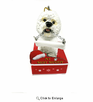 My Best Buddy Bichon Frise Christmas Ornament