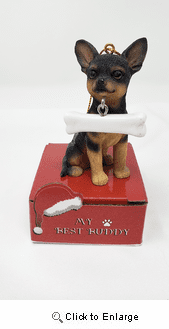 My Best Buddy Chihuahua Christmas Ornament