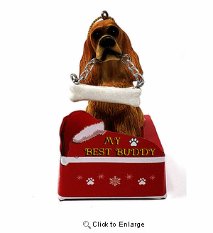 My Best Buddy Cocker Spaniel Christmas Ornament