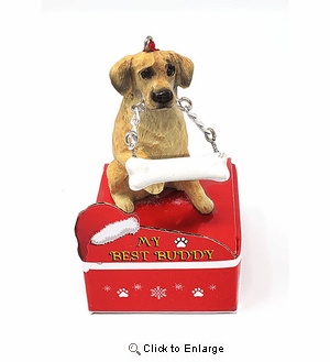 My Best Buddy Golden Retriever Christmas Ornament