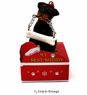 My Best Buddy Rottweiler Christmas Ornament