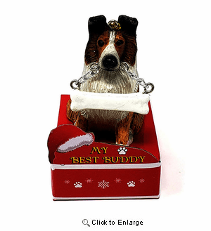 My Best Buddy Sheltie Christmas Ornament