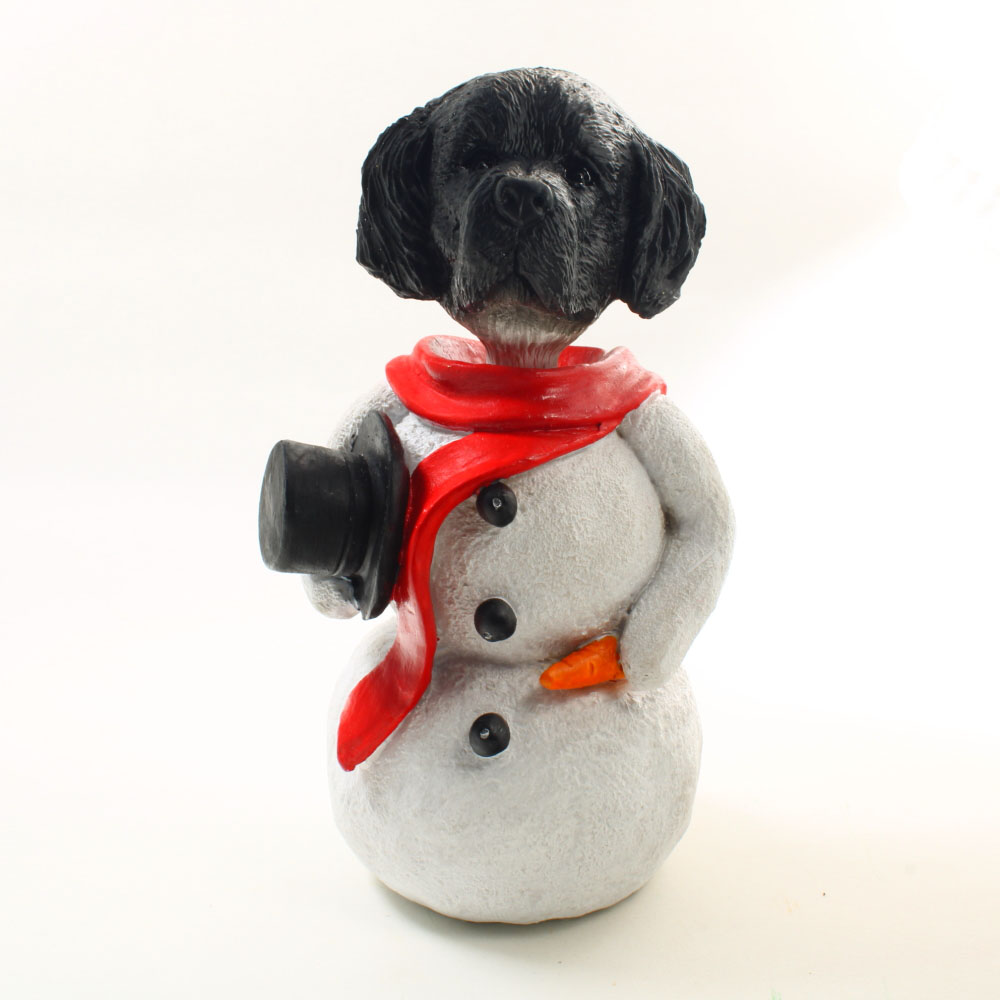 Newfoundland Landseer Snowman Christmas Decoration