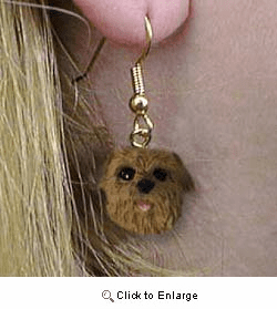 Norfolk Terrier Authentic Earrings