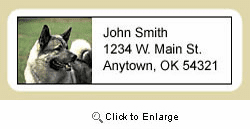 Norwegian Elkhound Address Labels