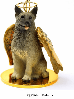 Norwegian Elkhound Christmas Ornament Angel