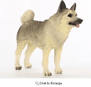Norwegian Elkhound Figurine
