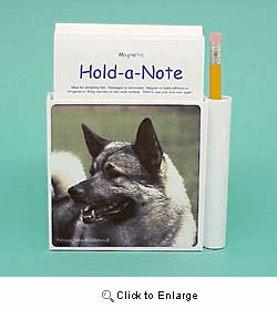 Norwegian Elkhound Hold-a-Note