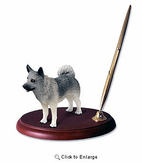 Norwegian Elkhound Pen Holder